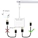Cable Matters 2-Pack USB Type C (USB-C) to Type A (USB-A) Cable in Black 6 Inches
