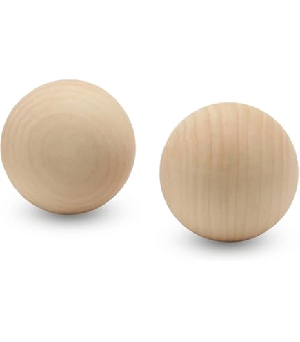 Bolas De Madera De 1 Pulgada, 60 Bolas De Madera Redondas Sin Terminar Bolas Peque As De L 400106