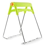 KARSDA Dish Clamp Clip Stainless Steel Multifunctional Kitchen Anti-Scald Foldable Bowl Plate Pot Gripper Holder Tong With PP Plastic Handle 7.3×3.3inch (green)