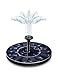 Solar Water Pump Solar Fountain Pump OUSI Solar Powered Bird Fountain Kit Solar Water Fountain Pump Solar Fountain for Birdbath Solar Pond Pump Solar Pump Solar Bird Bath Fountains with Spray Nozzles