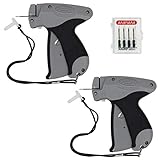 Amram Comfort Grip Tagging Gun Kit Two Pack Tagging Gun Kit with 6 Needles for Standard Clothing Tagging Applications Easy to Load Easy to Use