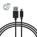 Micro USB Cable, MoMoCity Premium Durable Charging Cord PVC Powerline for Android Devices, Samsung, Nexus, LG, Sony, HTC, Huawei, Motorola and More - Black (Black-3Ft)