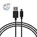 Micro USB Cable, MoMoCity Premium Durable Charging Cord PVC Powerline for Android Devices, Samsung, Nexus, LG, Sony, HTC, Huawei, Motorola and More – Black (Black-3Ft)