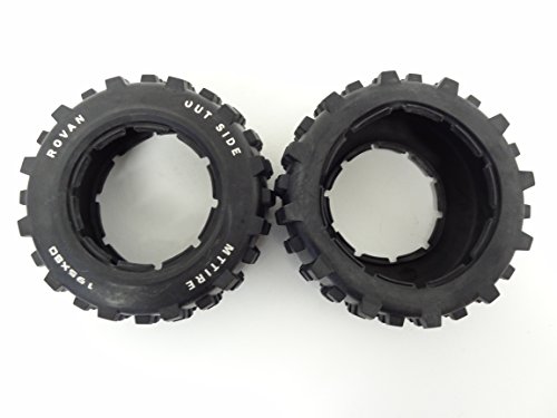 1/5 Rovan Rear Truck Knobby Tires (2) 195x80 Fits HPI Baja 5T 5SC King Motor