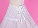 Dressy Daisy Girls 3-Hoop Crinoline Petticoat Slip Underskirt for Girl Dresses Length 30 Inches White