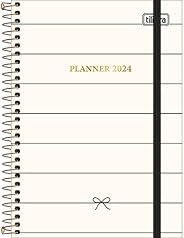 Tilibra - Planner Espiral 12,9 x 18,7 cm West Village 2024 - Listras Horizontais