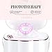 Ovonni Facial Steamer Nano Ionic Hot Mist Personal Home Sauna SPA Moisturizing Face Sprayer with Mirror, Professional Face Steam Machine for Acne Skin Unclog Pores, White