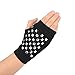 Flammi Women's Warm Stretch Knit Fingerless Gloves Mittens with Finger Hole for Halloween Party Daily Wear (Rivets)