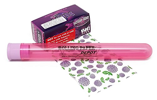 Juicy Jay's Big Roll Rolling Papers - Blackberry Brandy Flavor - Over 15 Feet per Roll - 1 Roll with RPD XL Doobtube