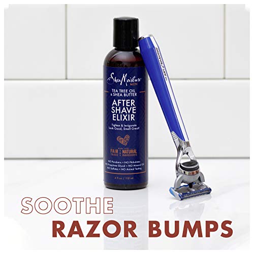 Sheamoisture After Shave Elixir for Dry Skin Tea Tree Oil and Shea