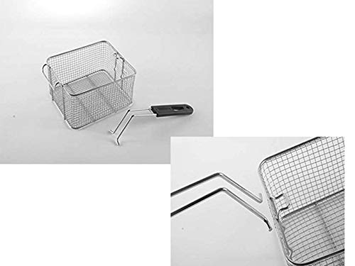 Square wire Fry Basket with Plastic Handle Grip for Frying