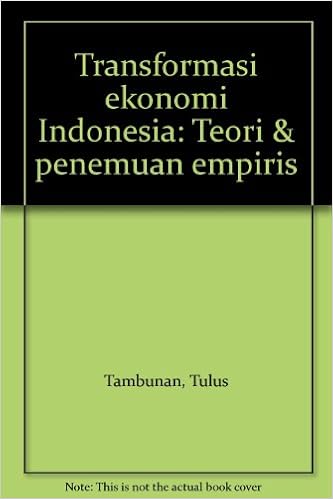 Transformasi Ekonomi Indonesia Teori Penemuan Empiris Tambunan Tulus 9789796910533 Amazon Com Books