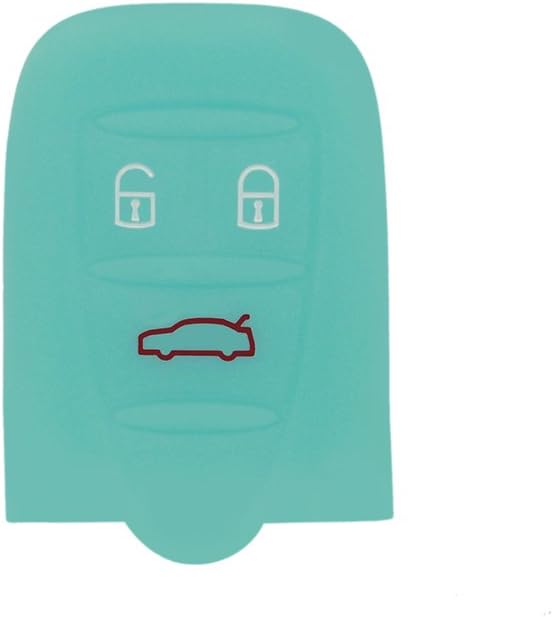 Hwota Silicone Lightweight Car Remote Key Case Cover Shell for ALFA ROMEO 159 BRERA GT 946 SPIDER -Skyblue