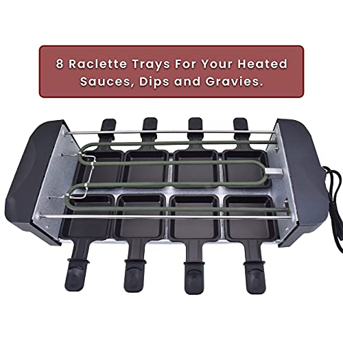 BRAVADEX Raclette Table Grill, Electric Indoor Barbecue Machine, Korean