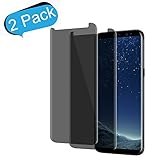 [2Pack] Samsung Galaxy S8 Plus Privacy Tempered Glass Screen Protector Auideas[No Bubble][Anti Privacy] [Case-Friendly] For Samsung Galaxy S8 Plus [Anti Peeping] [9H Hardness]