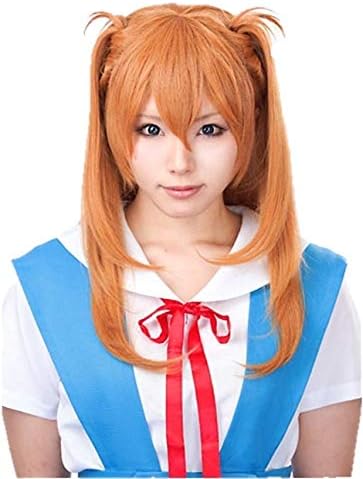 Amazon ヱヴァンゲリヲン 式波 アスカ ラングレー 風 ウィッグ キャラウィッグ 美容師セット済 耐熱 Cospedia製 コスプレ 仮装 通販