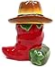 Western Red and Green Chili Pepper Cookie Jar