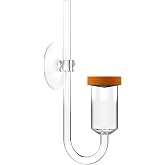 Fzone Neo CO2 Diffuser with Customized Ceramic from South Korea(M-17mm) | Fine Mist CO₂ Output, High CO₂ Saturation, Premium Clear Glass Construction, 3 Sizes for Plant Fish Tank