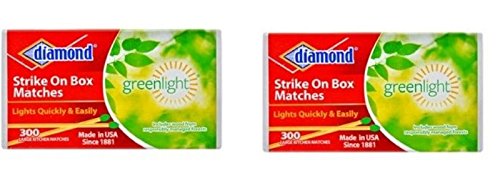 48789-02225 300-Ct Diamond Saw Green Light Strike On Box Singles Matches