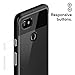 Caseology Skyfall for Google Pixel 2 XL Case (2017) - Clear Back & Slim Fit - Black