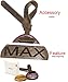 zisure Wooden Pet Id Tags Custom Dog Tags Cat Tags Personalized Text Engraved Durable Hardness Tigerwood Collar Pendant Phone Charms Key Tags Silence with Genuine Leather Cord (Shell Shape)