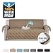 H.VERSAILTEX 100% Waterproof Sofa Slipcover Washable Sofa Cover Non-Slip Couch Cover for 3 Cushion Cover Furniture Protector for Pets Couch Slipcovers with Puppy Paw Silicone Backing (Sofa, Taupe)