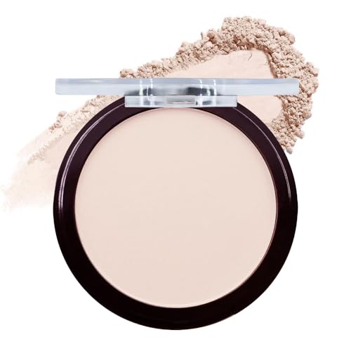 Kaely Matte Pressed Setting Powder Compact,Face Finishing Powder Makeup Palettes,Face Powder Foundation Brightener,Long Lasting Waterproof Cosmetics,Vegan Formula,polvo compacto de maquillaje,02