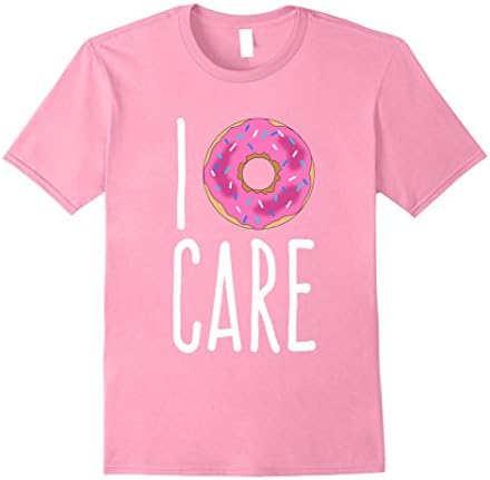 Mens I Donut Care T-Shirt Large Pink