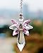Anna Crystalworld Rainbow Guardian Angel Crystal Suncatcher for Home/Car Decoration & Porch Decor & Hangings Crystal Glass Ornament (Pink)