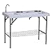 Outsunny 50″ L x 25″ W x 37″ H Folding Fish Cleaning Table with Sink, Faucet, and Accessoriesthumb 1