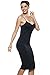 KHAYA Full Slip for Women Lingerie Under Dress Basic Spaghetti Strap Slips Undergarment Nightwear Camisole Sexy Chemise Black