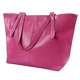 HDE Women's Stylish Top Handle Satchel Handbag Shoulder Tote Hobo Purse (Sassy Pink)