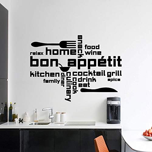 Citation Gourmet Vinyle Autocollant Famille Bon Appetit