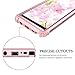 LONTECT Compatible Galaxy Note 8 Case Floral 3 in 1 Heavy Duty Hybrid Sturdy High Impact Shockproof Protective Cover Case for Samsung Galaxy Note 8, Pineapple/Rose Gold