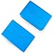 Prosource Fit Foam Yoga Blocks Set of 2, High Density EVA Yoga Bricks, Sturdy Yoga Prop Large Size 4″x 6″ x 9″ (Blue)thumb 3
