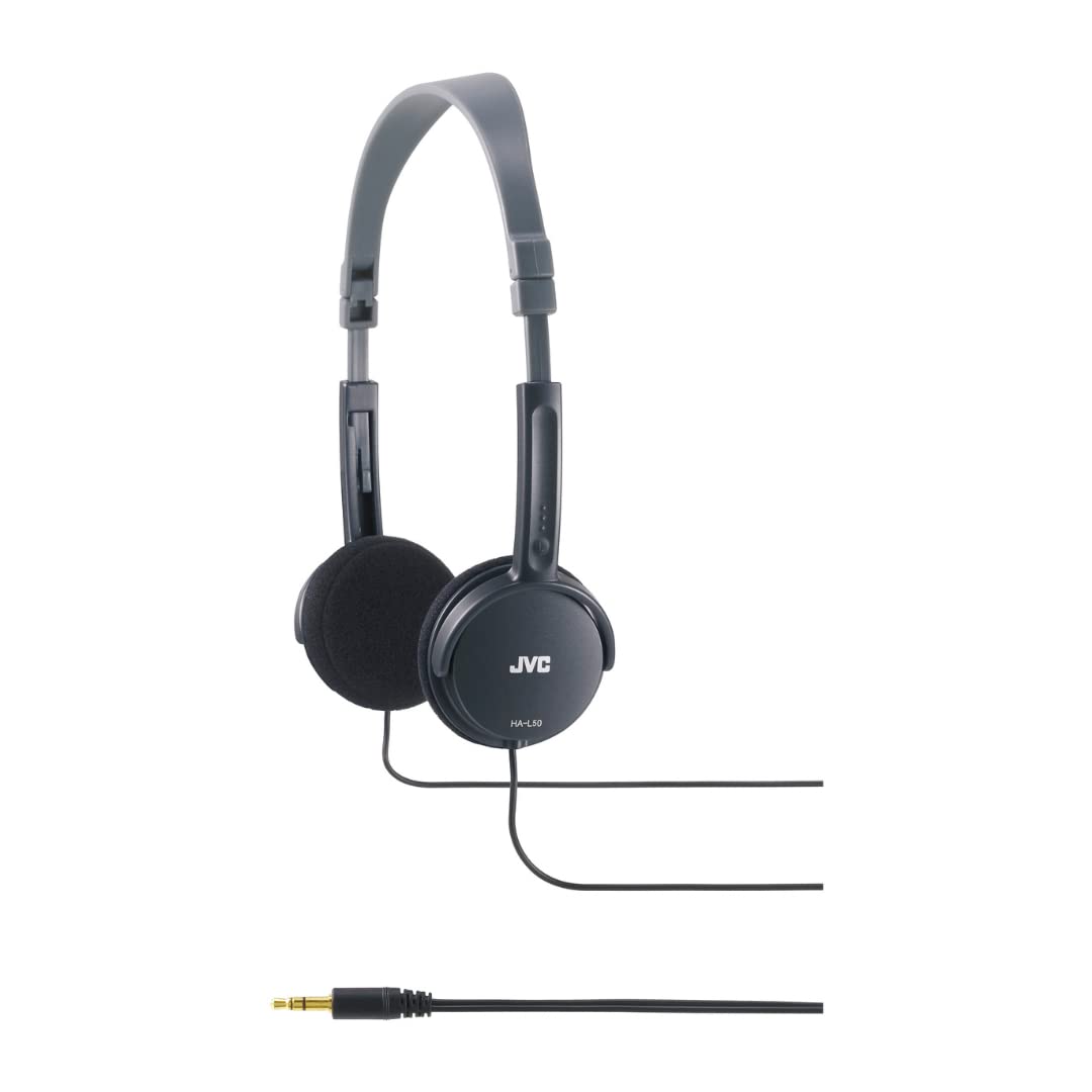 JVC Wired Lightweight Headphones - Black, ‎HA-L50-B-E