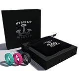 Silicone Wedding Ring for Women-Pack of 3 Trendy Marriage Ring Bands with Stylish Gift Box and Pouch - Elegant Design Sea Green Pink Black Lightweight Rubber Wedding Ring Bands