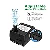 Knifel-Submersible-Pump-300LH-4W-with-Ultra-Quiet-Design-06m-High-Lift-for-Fountains-Hydroponics-Fish-Tanks-Aquariums-More Knifel Submersible Pump 300L/H 4W with Ultra Quiet Design 0.6m High Lift for Fountains, Hydroponics, Fish Tanks…