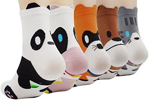 Women's Girl's Cute Cartoon Animal Print Socks Casual Cotton Socks,Multi Color_style4