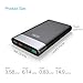 VINSIC 20000mAh Power Bank, Ultra Slim External Battery Pack Backup Portable Charger with Quick Charger, Type C, Smart USB Outputs for All Smartphones