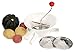 RSVP International Rotary Food Mill, Three Size Disks, White