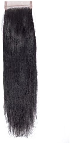 Mornice Hair 10A Brazilian Lace Closure Straight 4"x4" Free Part Virgin Human Hair Accessions