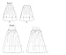Butterick Patterns B5756 Misse Skirt, Size B5 (8-10-12-14-16)