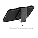 J1 2016 Case, Zenic(TM) Hybrid Full-Body Protective Case Cover with Kickstand & Belt Clip Holster Combo for Samsung Galaxy J1 J120 (4.5 inch) / Amp 2 / Express 3 / Luna 2016 (Black)