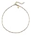 Benevolence LA Choker Necklace - Gold Necklace for Women or White Gold 14k Gold Dipped Satellite Beaded Curb Ball Chain Gold Choker Layering Womens Necklaces Simple Chokers Celebrity Endorsed