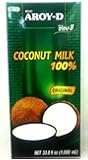 Aroy-D Coconut Milk, 33.8 Fluid Ounce (Pack of 4)