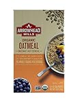 Arrowhead Mills Organic Instant Oatmeal, Original Plain Hot Cereal, 10-Count, 1-Ounce Packets (Pack of 4) (Packaging May Vary)