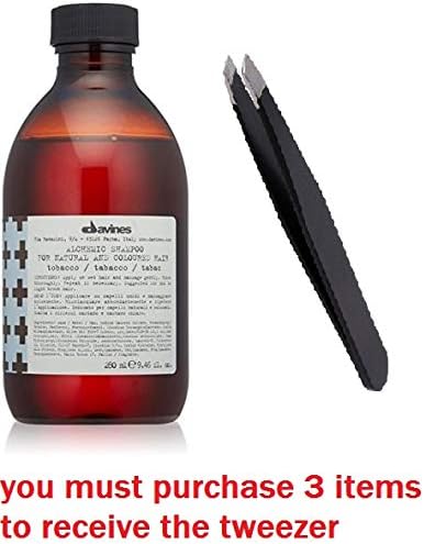 Alchemic Shampoo Tobacco, 9.46 fl.oz. (2 Pack) +FREE PROFESSIONAL TWEEZER