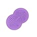HENGSONG Women Silicone Makeup Brush Cleaner Washing Scrubber Board Cleaning Mat Pad Tool Pad (Purple)