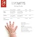 goumimitts Soft Stay On Scratch Mittens - Stop Scratches and Germs, 2 Pack (Drops/Aqua - Forest Friends/Gray, 0-3 Months)